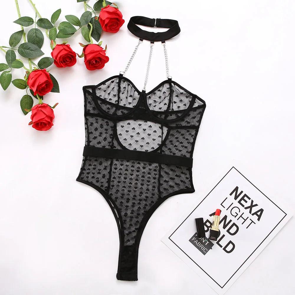 Elegant Polka Dot Body i Sensuell Design av Ellolace - WIQ