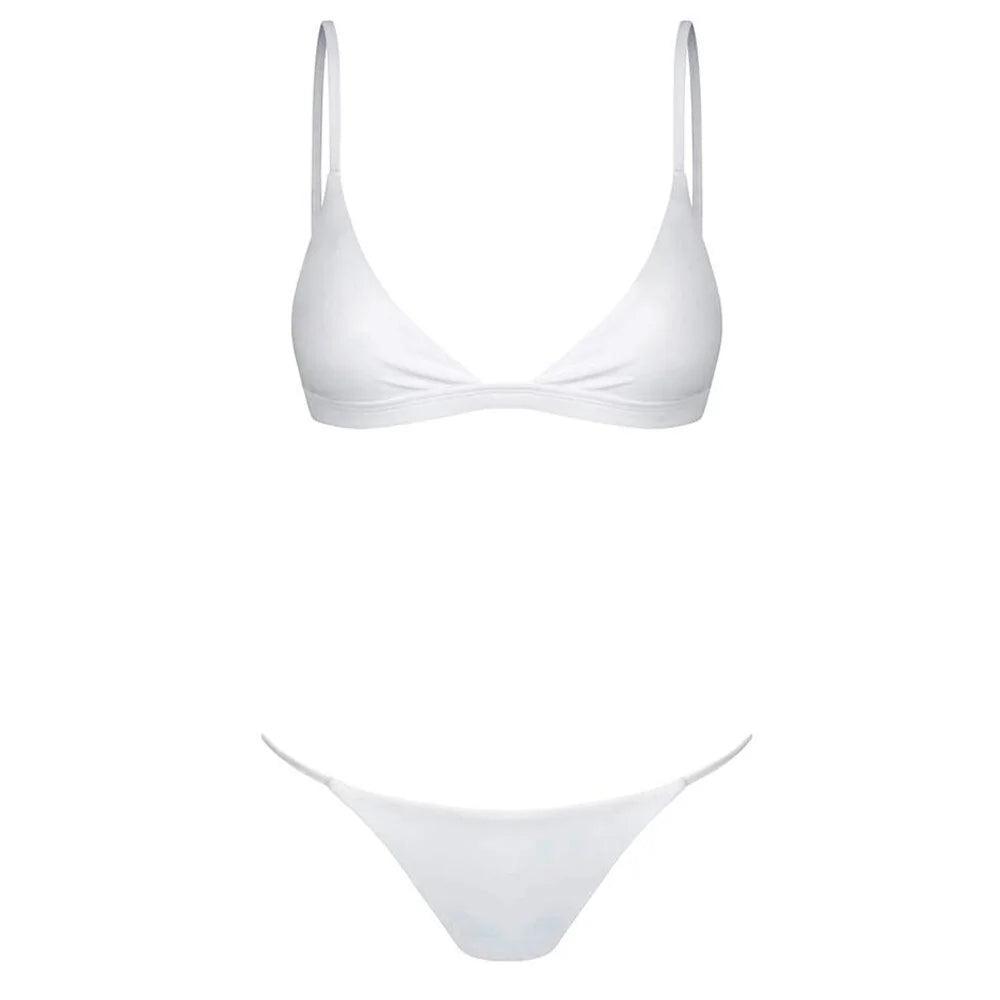 Elegant Push-up Badkläder Set: Bandeau Bikini - WIQ