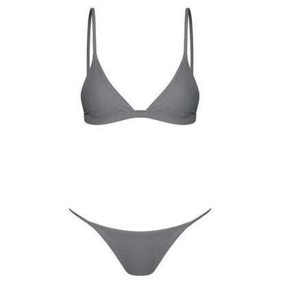 Elegant Push-up Badkläder Set: Bandeau Bikini - WIQ