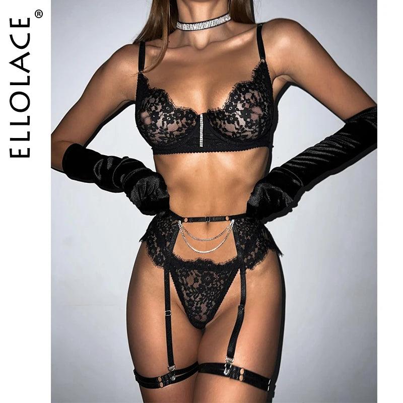 Elegant Rhinestone Transparent Bh för Sensuella Kvällar - WIQ