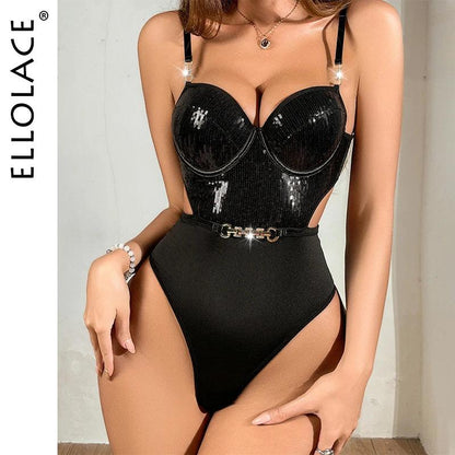 Elegant Spetsig Bodysuit för Romantiska Stunder - WIQ