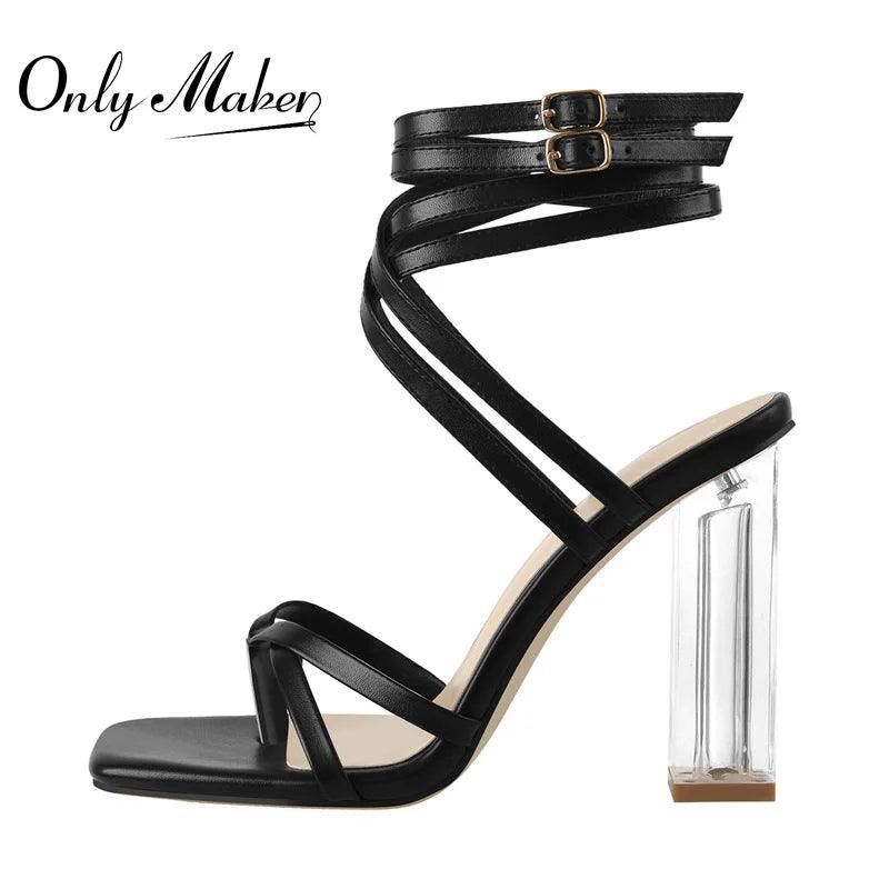 Eleganta Fyrkantiga Sandaler för Modern Kvinna - WIQ