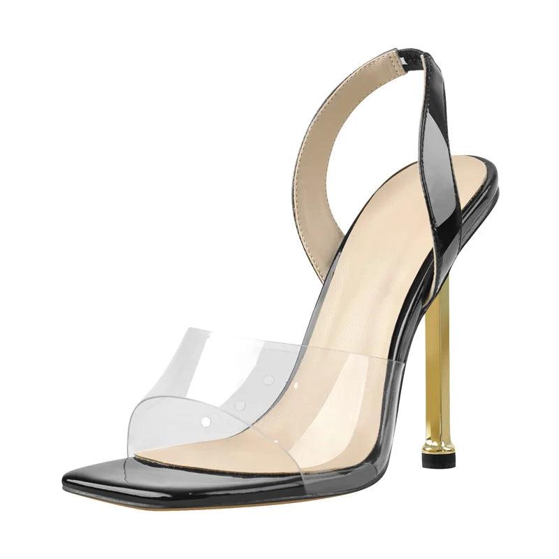 Eleganta Square Toe High Heel Sandaler för Kvinnor av Onlymaker - WIQ