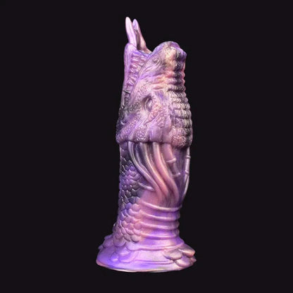 Fantasy Drakdildo Manschett med Anti-drop Ring - Silikon sexleksak - WIQ