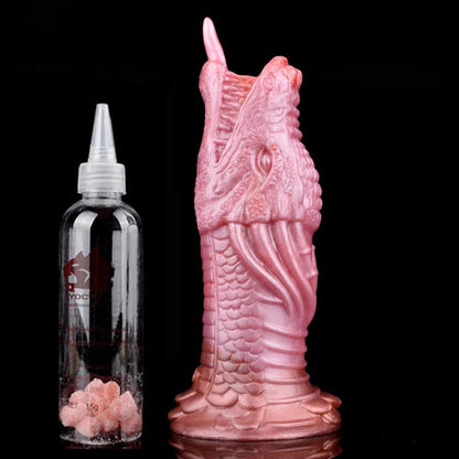 Fantasy Drakdildo Manschett med Anti-drop Ring - Silikon sexleksak - WIQ