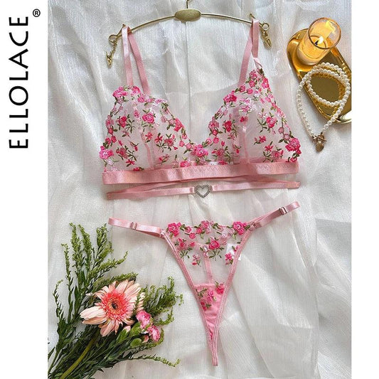 Förtrollande Blomsterunderkläder - Lyxig Elegans från Ellolace - WIQ