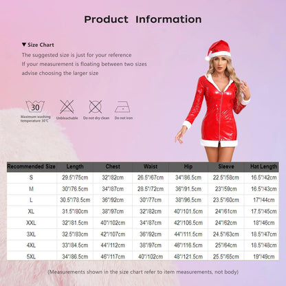 Förtrollande Julfru Kostym med Hatt för Cosplay - WIQ