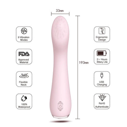 G-Punkts Dildo Vibrator med 9 Lägen för Ökad Njutning - WIQ