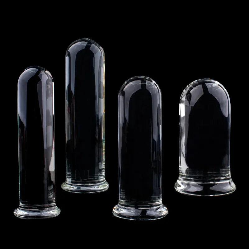 Glas Buttplug Set för Anal Massage och Prostatalekar - WIQ
