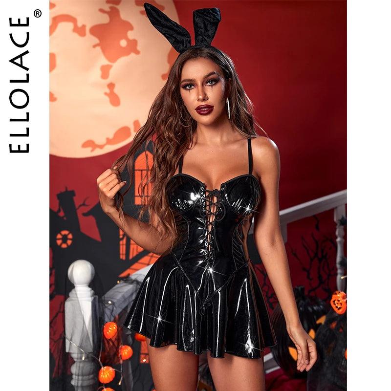 Häftig Latex Halloween Kanindräkt från Ellolace - WIQ