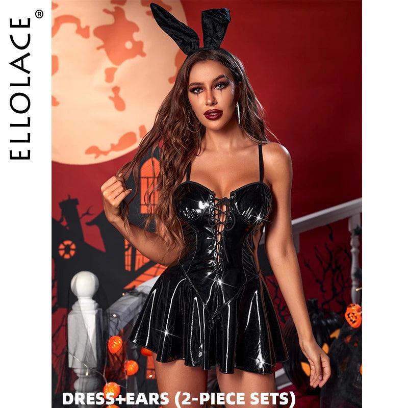 Häftig Latex Halloween Kanindräkt från Ellolace - WIQ