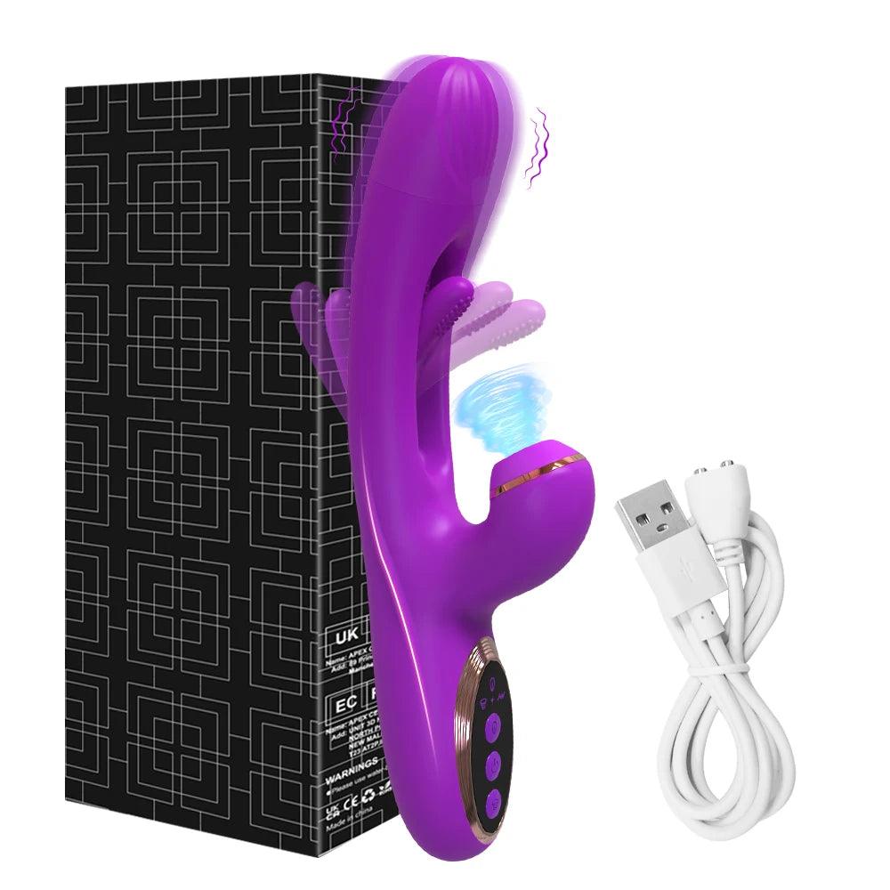 Intensiv Klappvibrator med G-Punktsstimulans - Premium sexleksak - WIQ