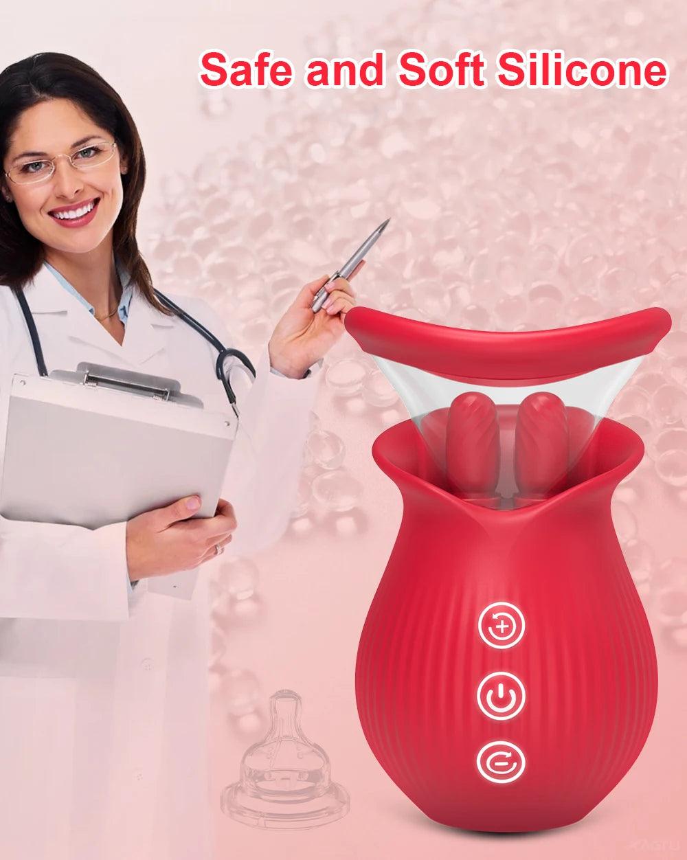 Intensiv Klitoris Stimulator med 10 Vibrationslägen - Premium Silikon Vibrator - WIQ