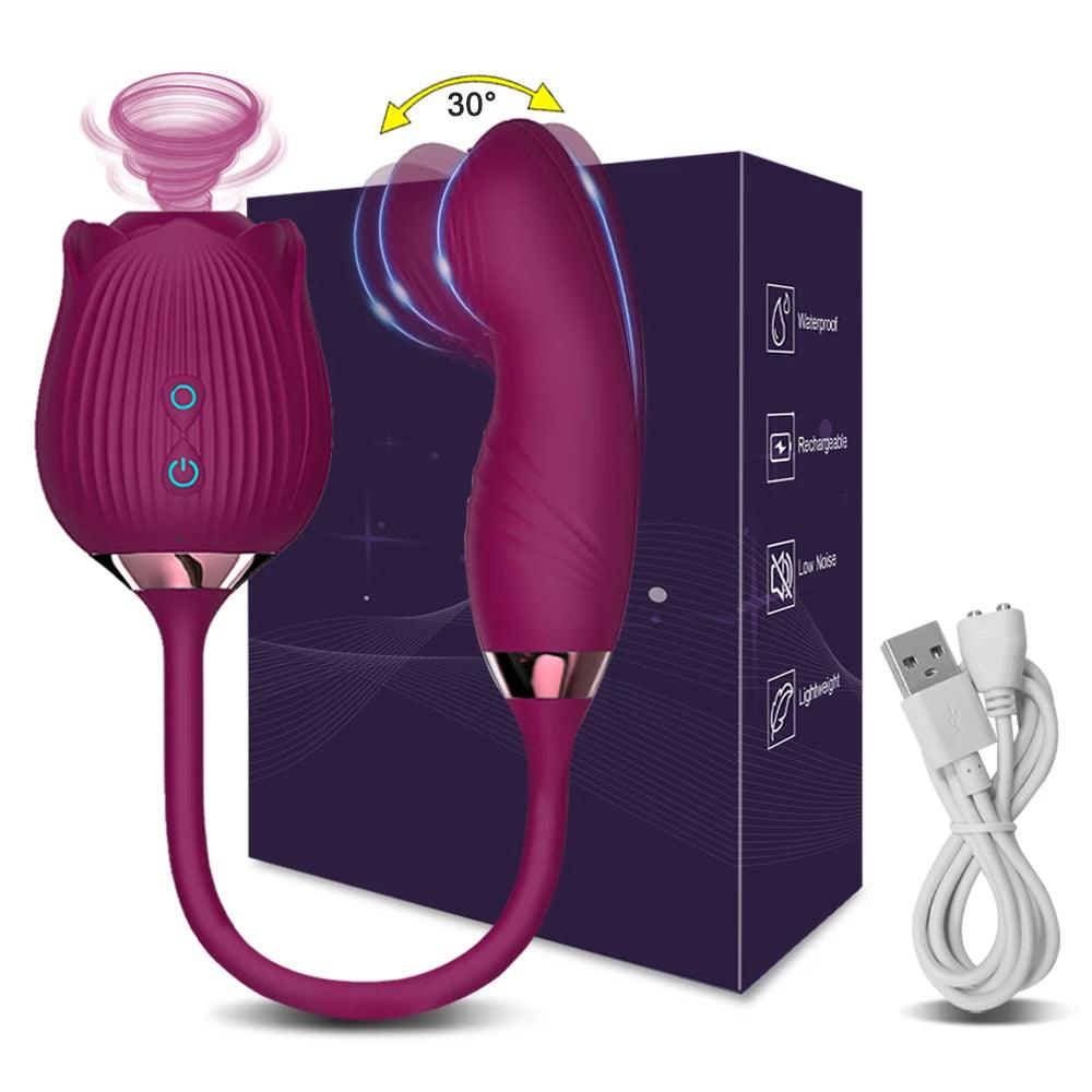 Intensiv Klitorisstimulator med Sug- och Gungfunktioner - WIQ