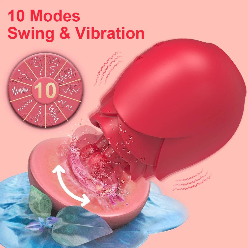 Intensiv Klitorisvibrator med Tungliknande Sensationer - 10 Lägen - WIQ