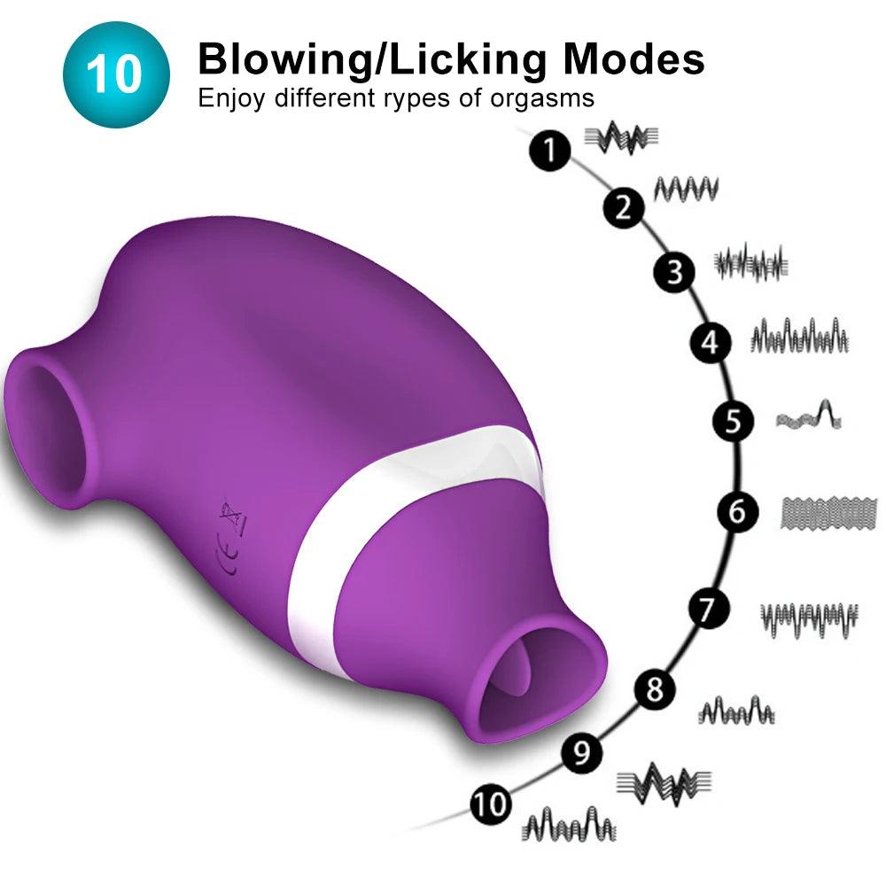 Intensiv Sugande Vibrator - Kvinnlig Njutningsleksak - WIQ