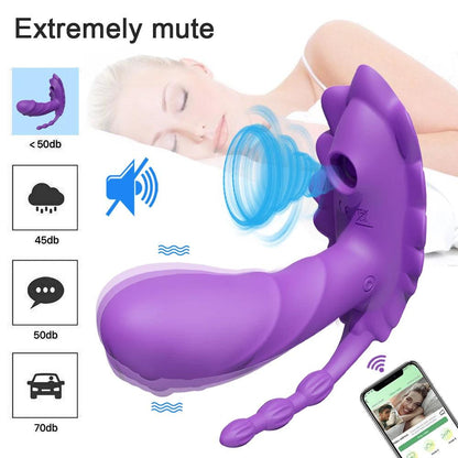 Intim Nöje: 3-i-1 Trådlös Vibrator för Kvinnor - G Punkt Dildo, Klitorisstimulator - WIQ