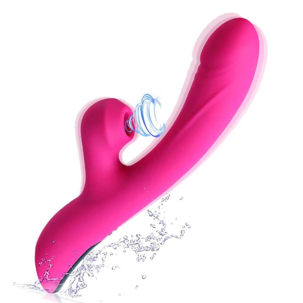 Kanin Vibrator med Trippel Stimulering och 10 Lägen - WIQ