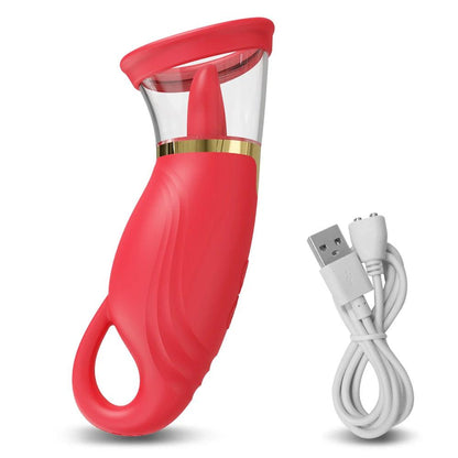 Kraftfull klitorisstimulerande vibrator med tungliknande design - WIQ