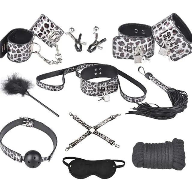 Läder Bondage Kit för Sensuell Utforskning - WIQ