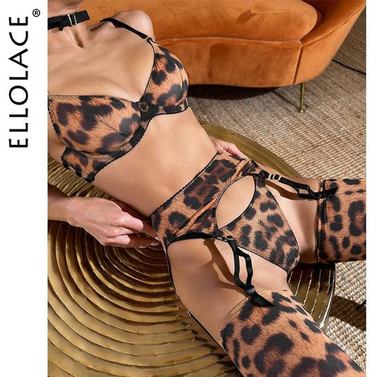 Leopard Lockande Spetsunderkläder → Leopard Förtrollande Underkläder - WIQ