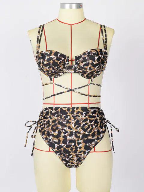 Lockande Triangel Bikini Set med Dubbelsidig Design - WIQ
