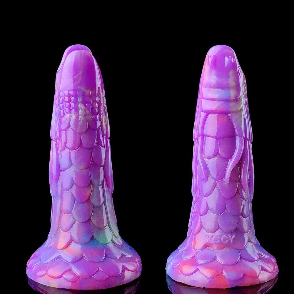 Lysande Drakdildo & Ägg Stimulator Vuxenspel med Anala Pluggar - WIQ