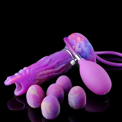 Lysande Drakdildo & Ägg Stimulator Vuxenspel med Anala Pluggar - WIQ