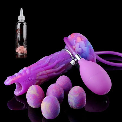 Lysande Drakdildo & Ägg Stimulator Vuxenspel med Anala Pluggar - WIQ