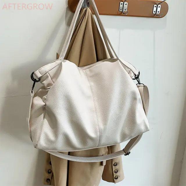 Lyxig Läder Väska med Avtagbar Rem - WIQ