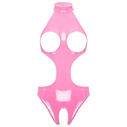 Lyxig Latex Bodysuit i Patentläder för Eleganta Kvinnor - WIQ