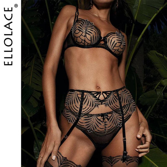 Lyxigt Genomskinligt Sexigt Underklädersset från Ellolace - WIQ
