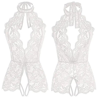 Passion Lace Teddy med Öppen Bh - Sensuell och Förförisk - WIQ