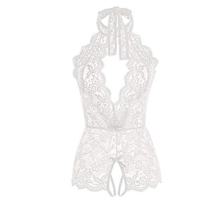 Passion Lace Teddy med Öppen Bh - Sensuell och Förförisk - WIQ