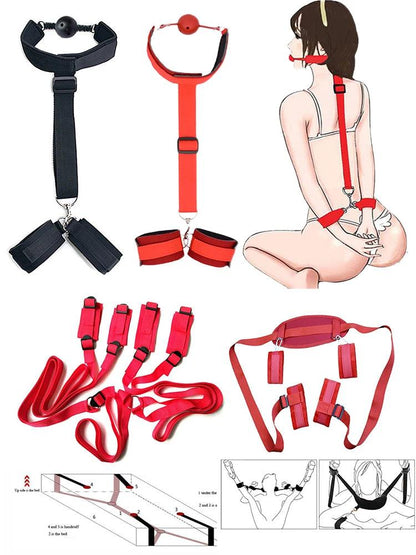 Passionera Sensuell BDSM Kit - Högkvalitativa Restraints - WIQ