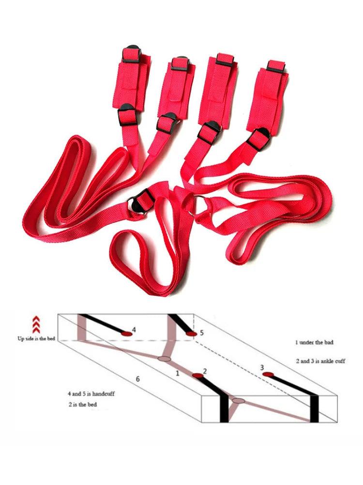 Passionera Sensuell BDSM Kit - Högkvalitativa Restraints - WIQ