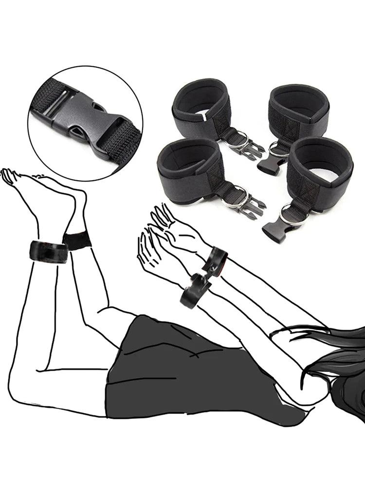 Passionera Sensuell BDSM Kit - Högkvalitativa Restraints - WIQ