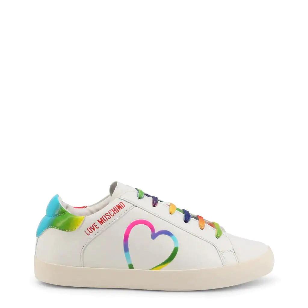 Regnbåge hjärta skor från Love Moschino - WIQ