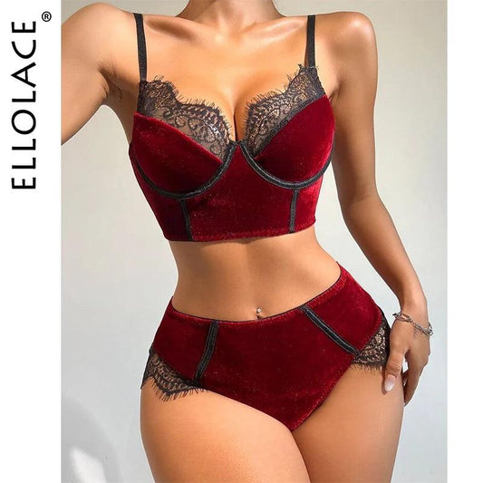 Sammetsspets Underkläder med Elegans från Ellolace - WIQ