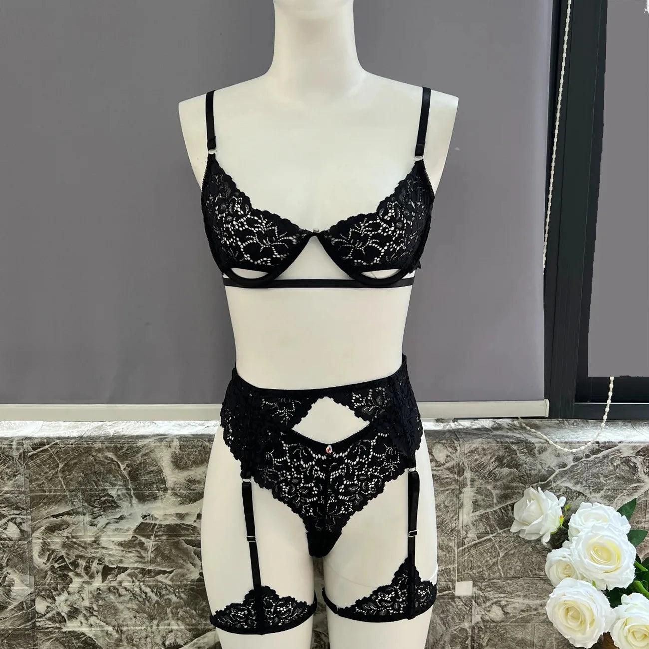 Sensuell Cut-Out Underklädes Set - Förhöjer Självförtroendet - WIQ