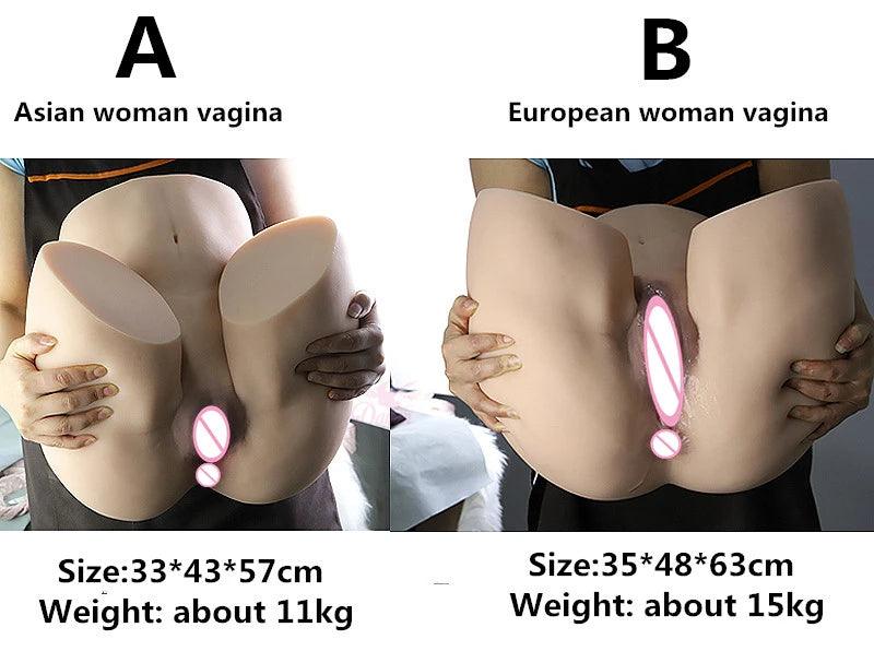 Sexdocka för män - Realistisk Silikonsexdocka med Stor Vagina och Anal - WIQ