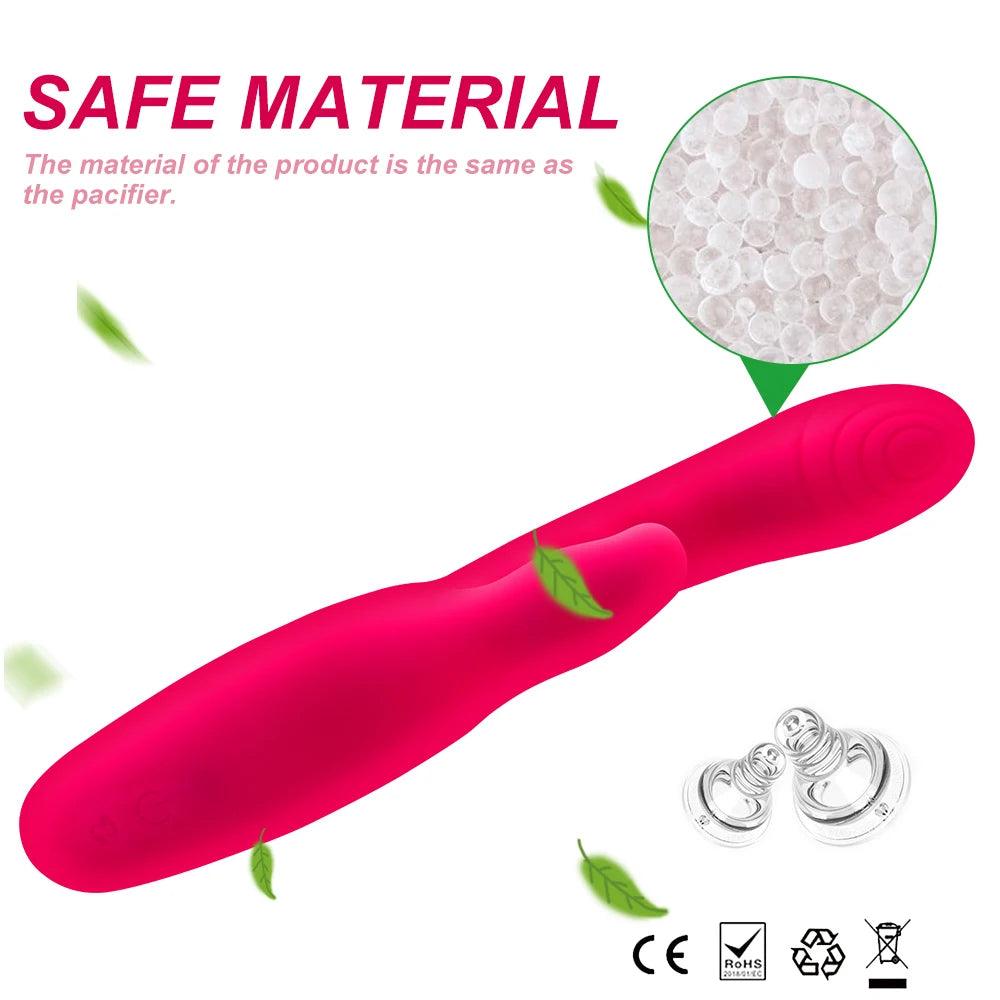 Silikon G-Punkt & Klitorisstimulator med 16 Vibrationslägen - WIQ