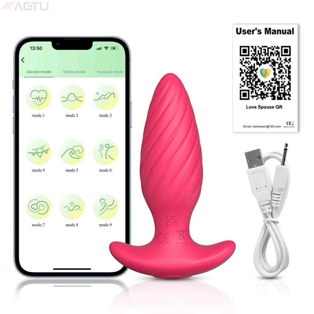 Smart Analvibrator för Prostatamassage - Lyxig Buttplugg - WIQ