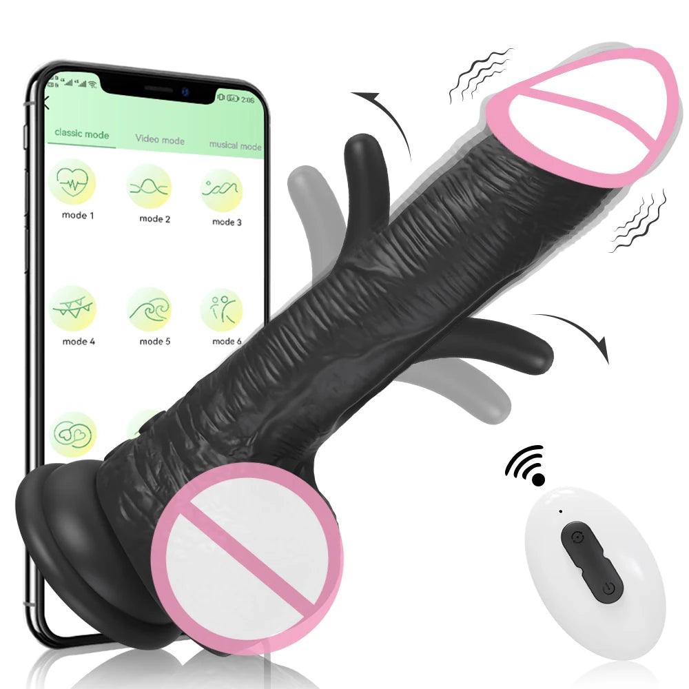 Smart Realistisk Bluetooth Vibrator för Kvinnor - Lyxig Njutning - WIQ