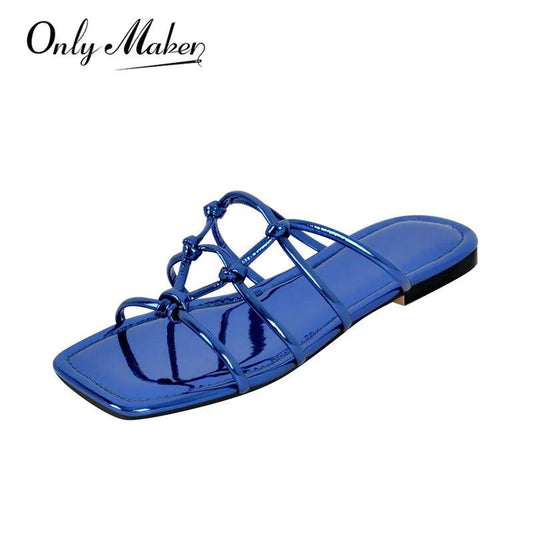 Somriga platta sandaler för bekväm stil - WIQ