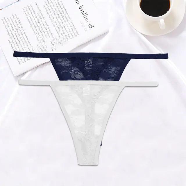 Spetsig G-string Set - Sensuell och Bekväm - WIQ