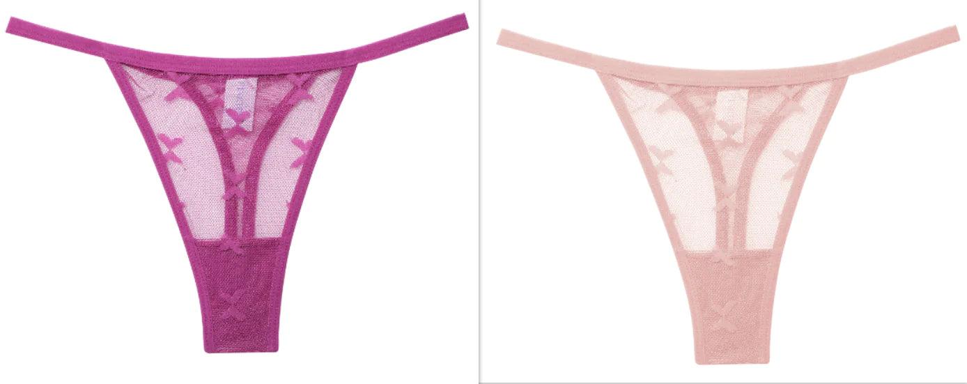 Spetsig G-string Set - Sensuell och Bekväm - WIQ