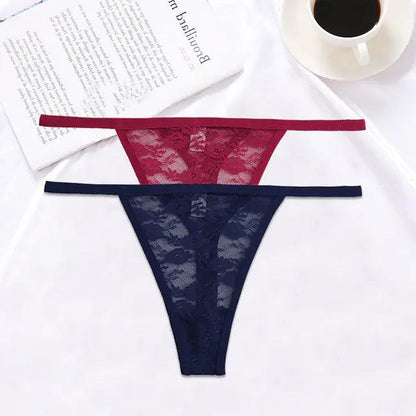 Spetsig G-string Set - Sensuell och Bekväm - WIQ