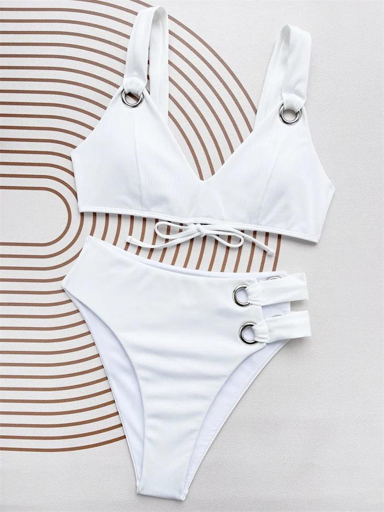 Strandchic Push-Up Bikini Set - Elegans och Attraktion - Badkläder för självsäkra kvinnor - WIQ