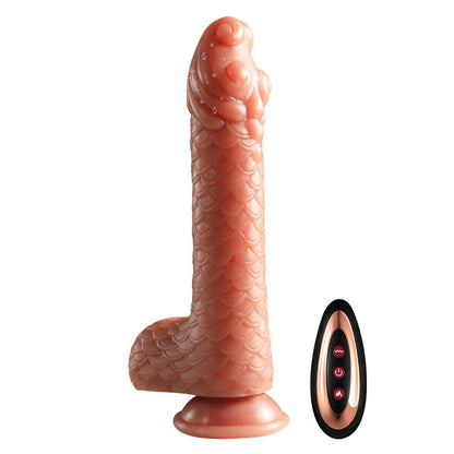 Teleskopisk Gungande Silikondildo Vibrator - Avancerad njutning - WIQ